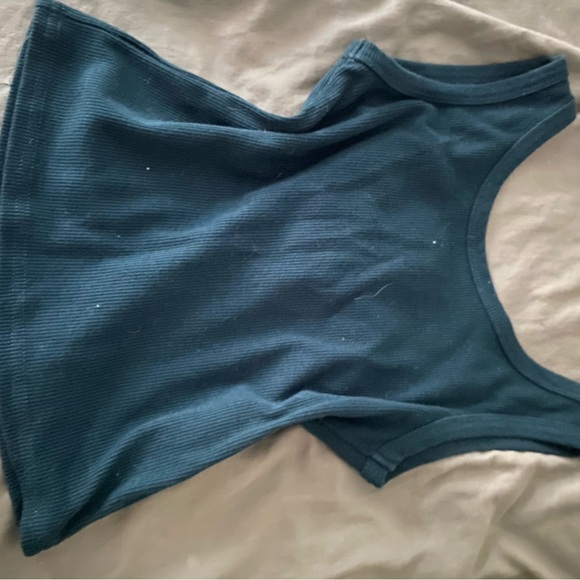 Green Ribbed Tank - Picture 2 of 4